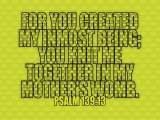 Psalm 139:13