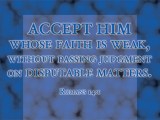 Romans 14:1